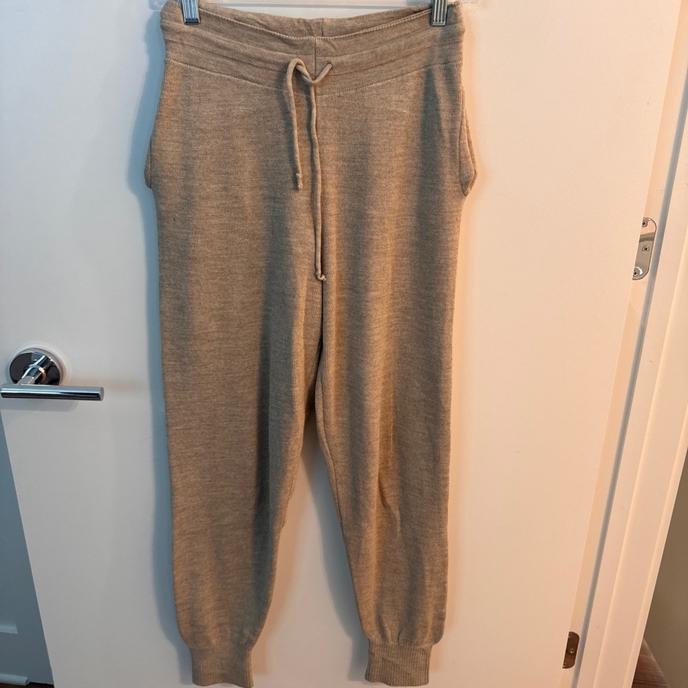 Women's Cozy Tan Jogger Pants